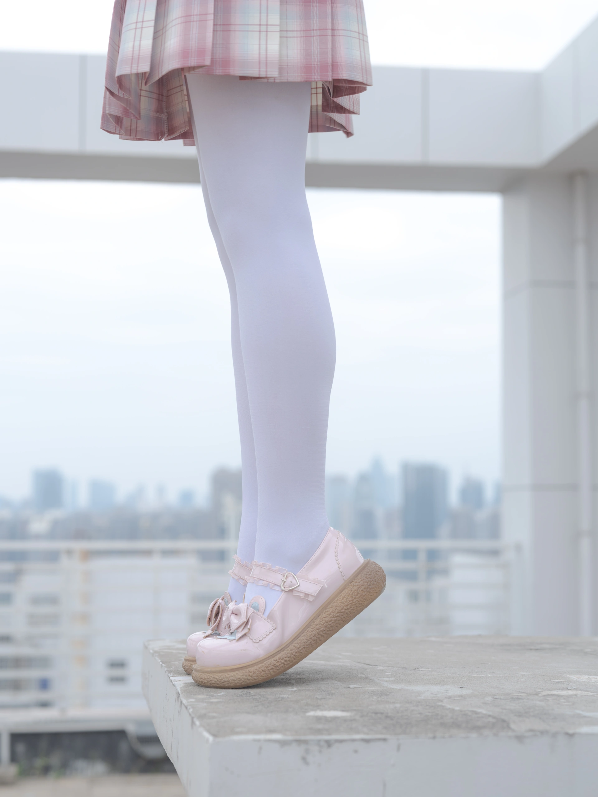 森萝财团写真 – 小圆 试拍 JKJK格子裙插图6